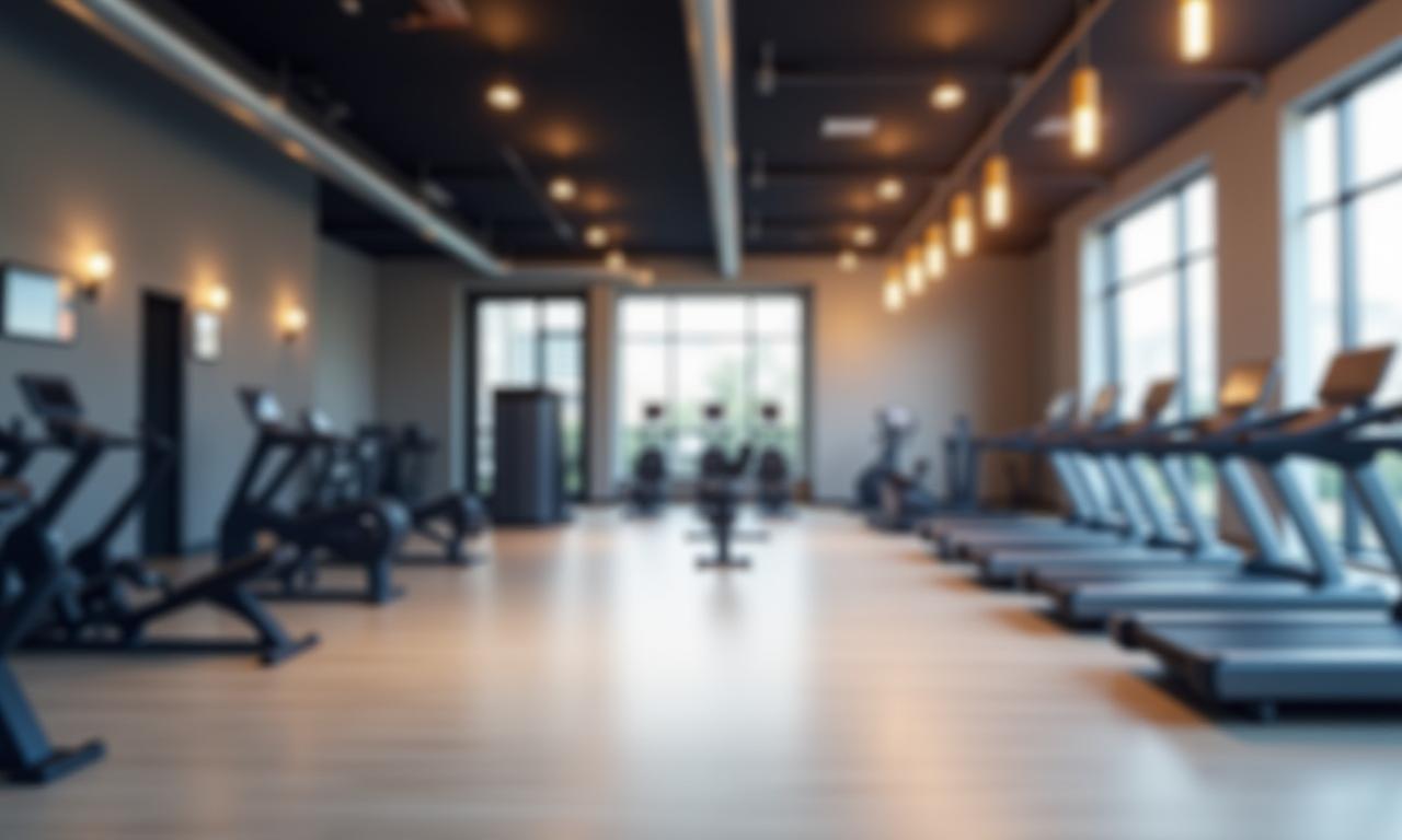 Современный тренажёрный зал Altyn Fitness Group